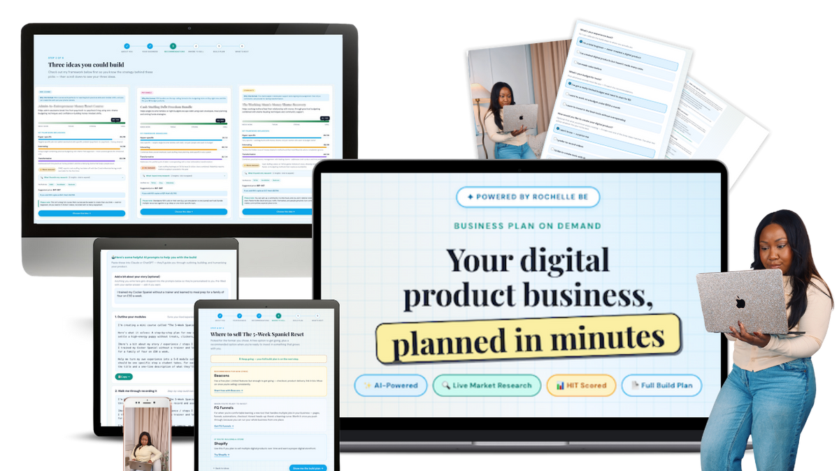 Business Plan on Demand digital product planning tool