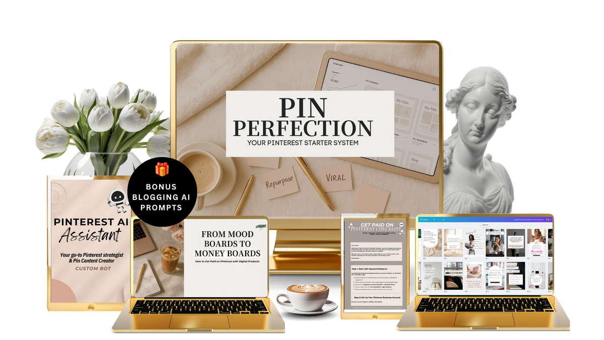 PIN PERFECTION: Your Pinterest Starter Kit product mockup