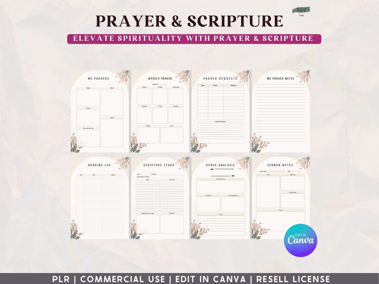 PLR Prayer Journal