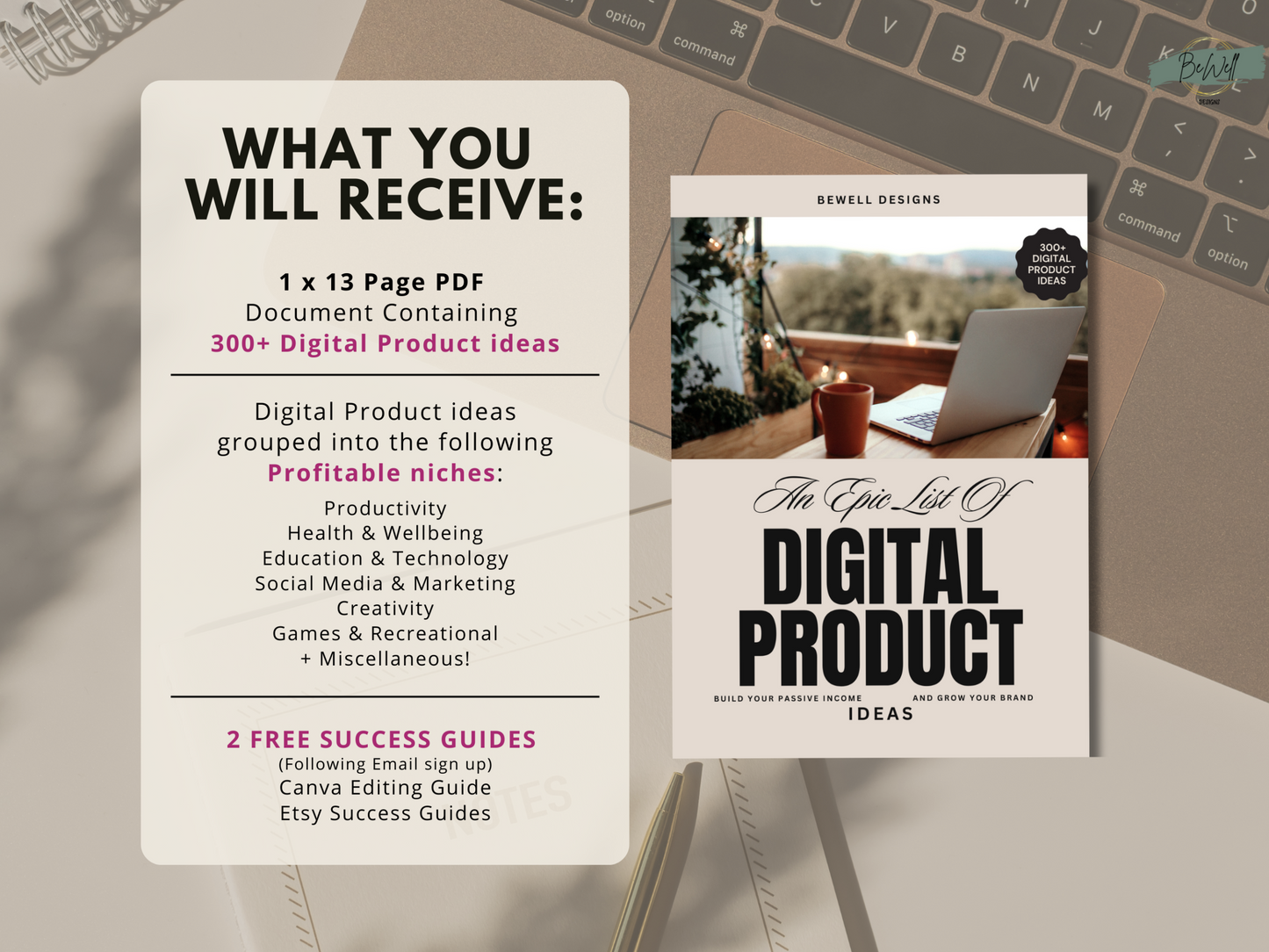 Digital Product Ideas: 300+ Digital Product Guide