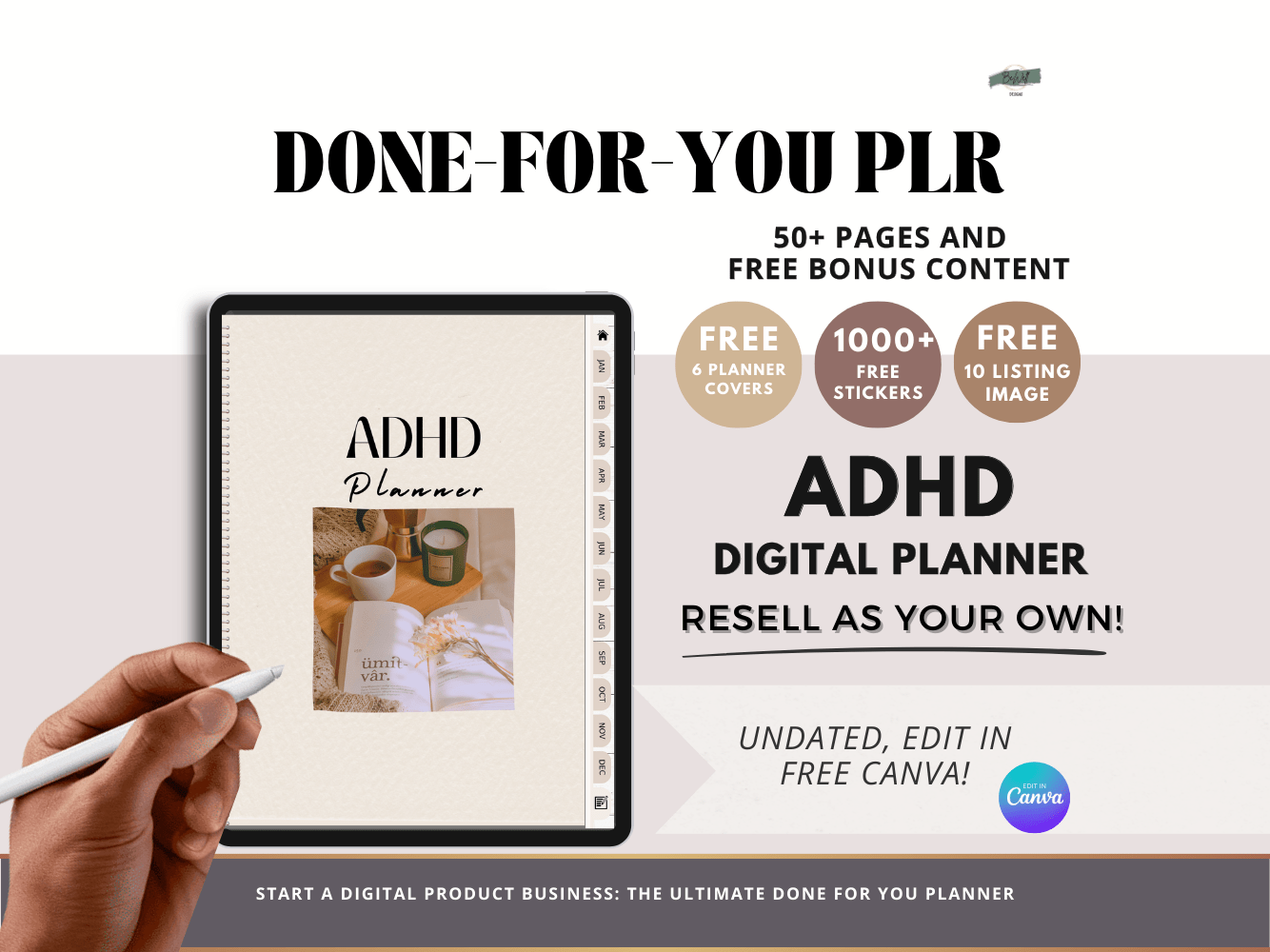 PLR ADHD Digital Planner