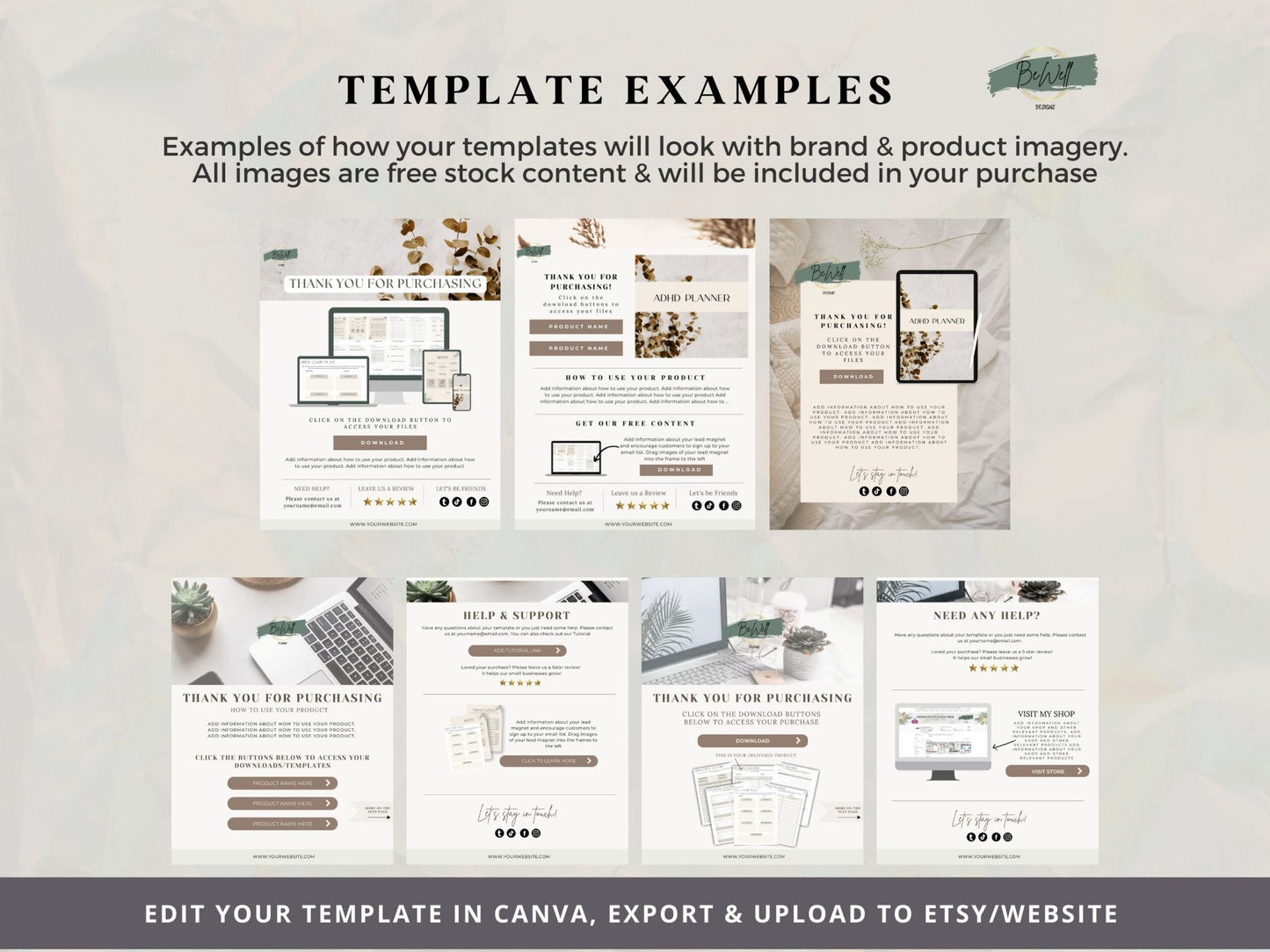 Digital Product Download PDF Template