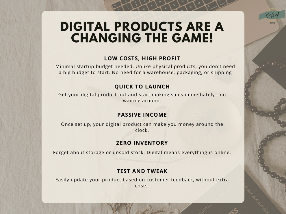 Digital Product Ideas: 300+ Digital Product Guide – Bewell Design