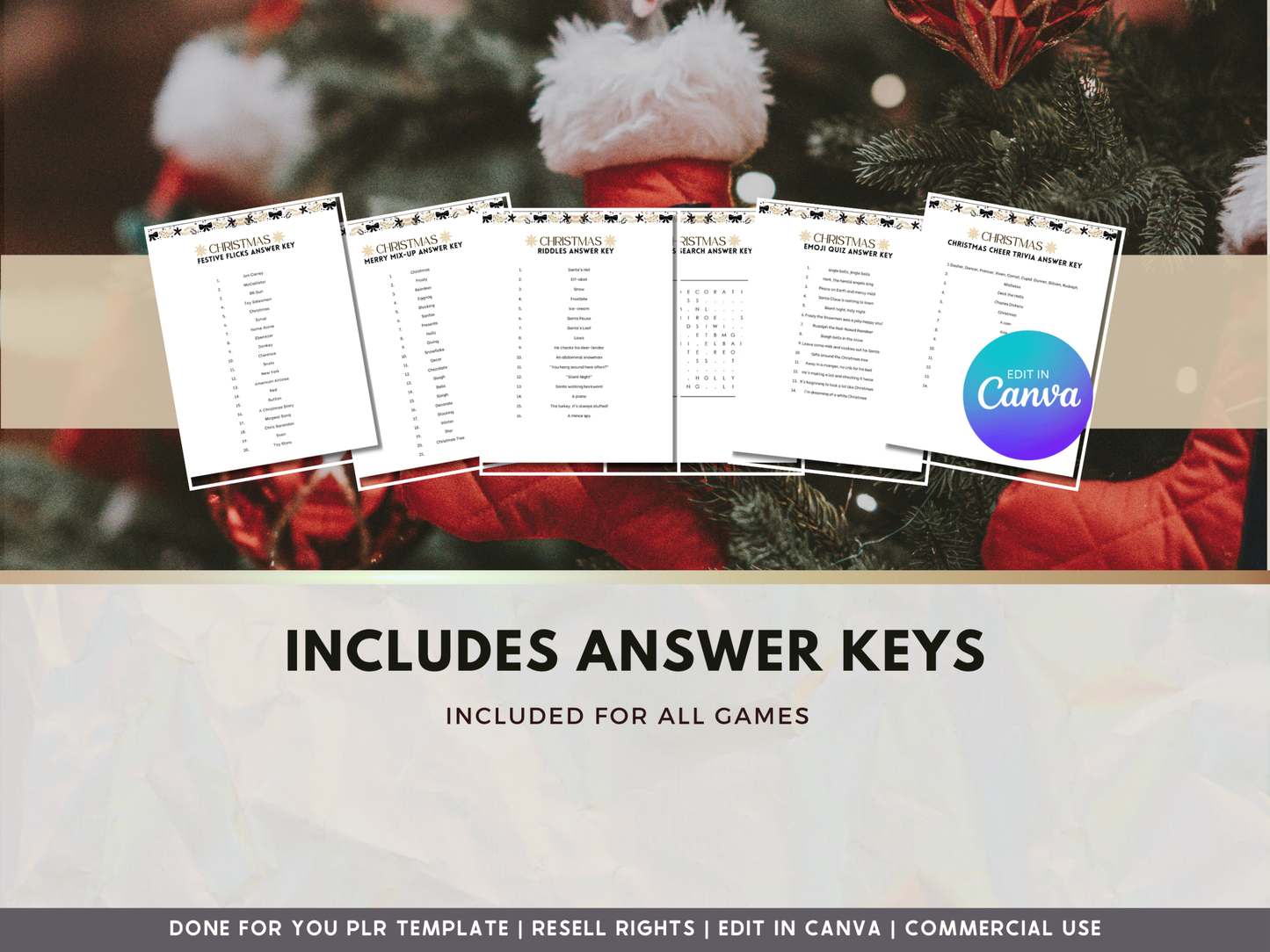 PLR Christmas Party Games