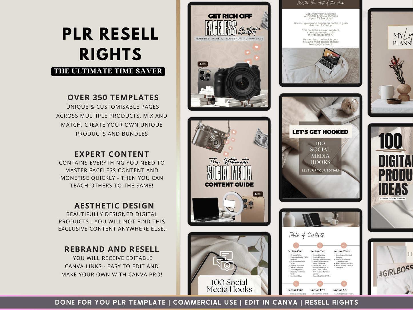 PLR Faceless Content Bundle