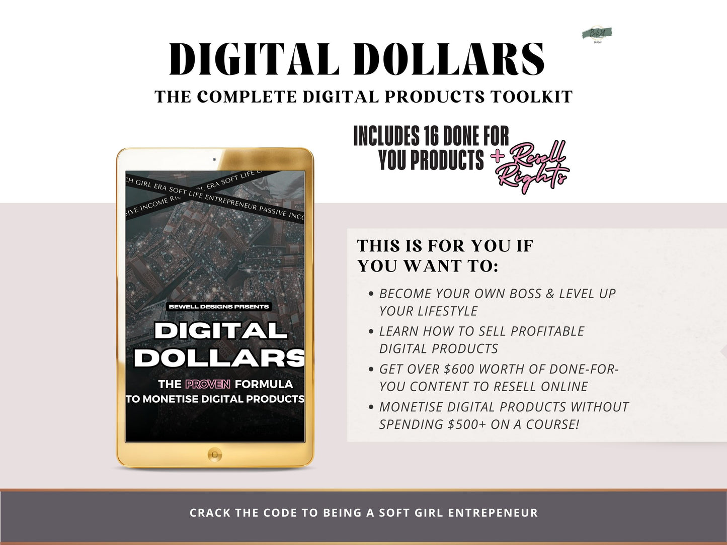 Digital Dollars Toolkit - Ultimate Digital Product Starter Kit