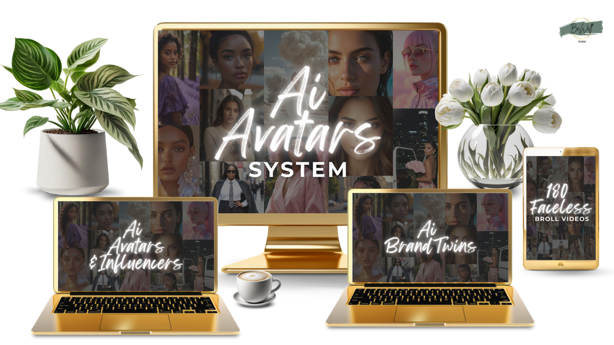 Make It Faceless AI avatar, brand twin and 180 B-roll training bundle