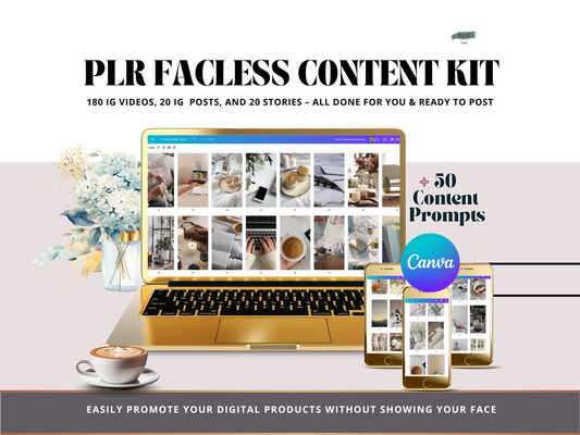 Aesthetic Faceless PLR Content Bundle