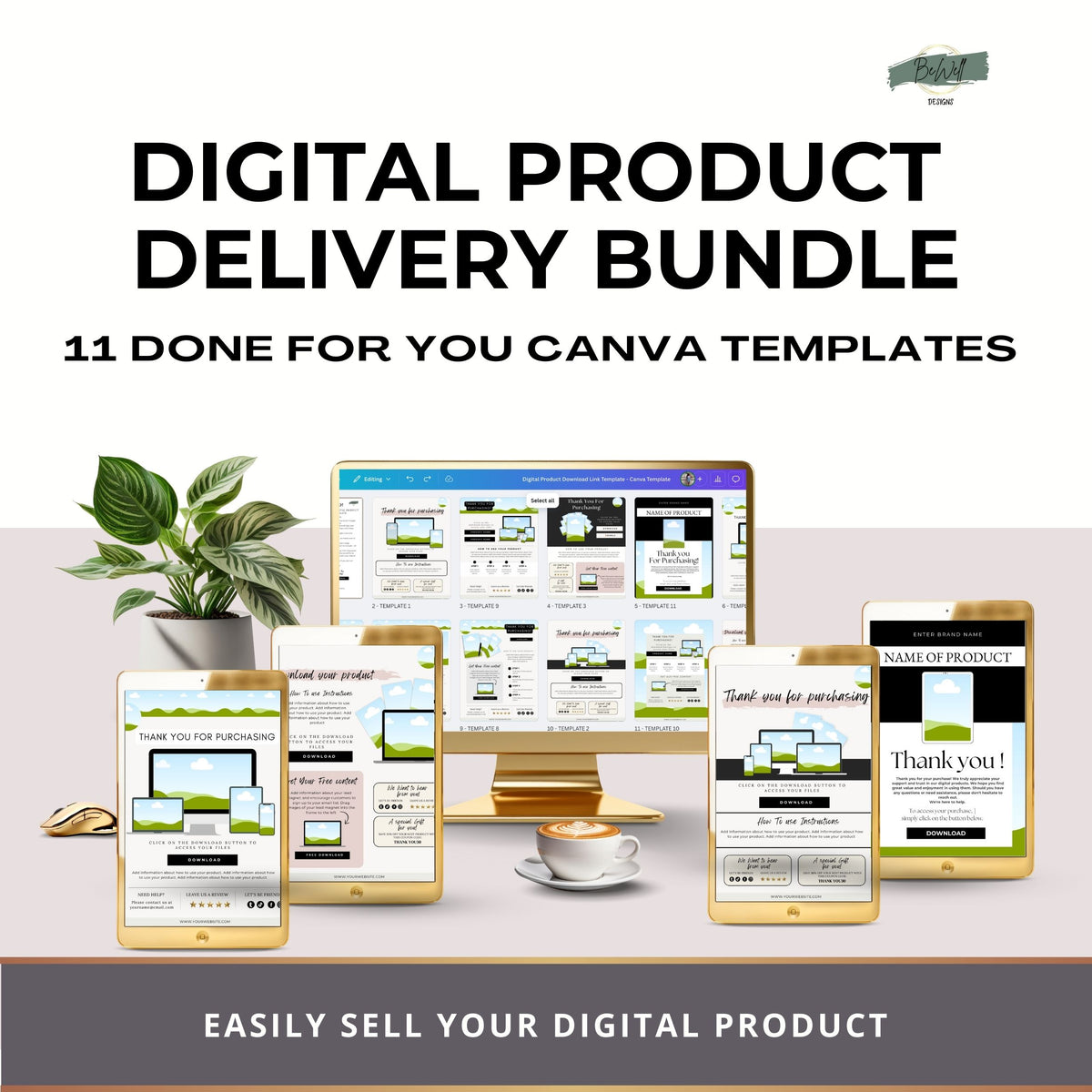 Prodct Download Modal Examples Digital Product Download PDF Template – Bewell Design